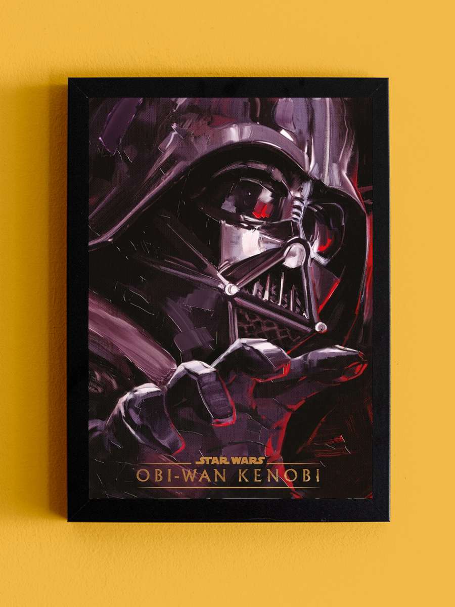 Star Wars: Obi-Wan Kenobi - Vader Film Poster Tablo Siyah Çerçeveli Yüksek Kalite Film Duvar Tablo