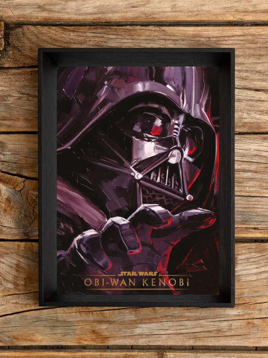 Star Wars: Obi-Wan Kenobi - Vader Film Poster Tablo Siyah Çerçeveli Yüksek Kalite Film Duvar Tablo