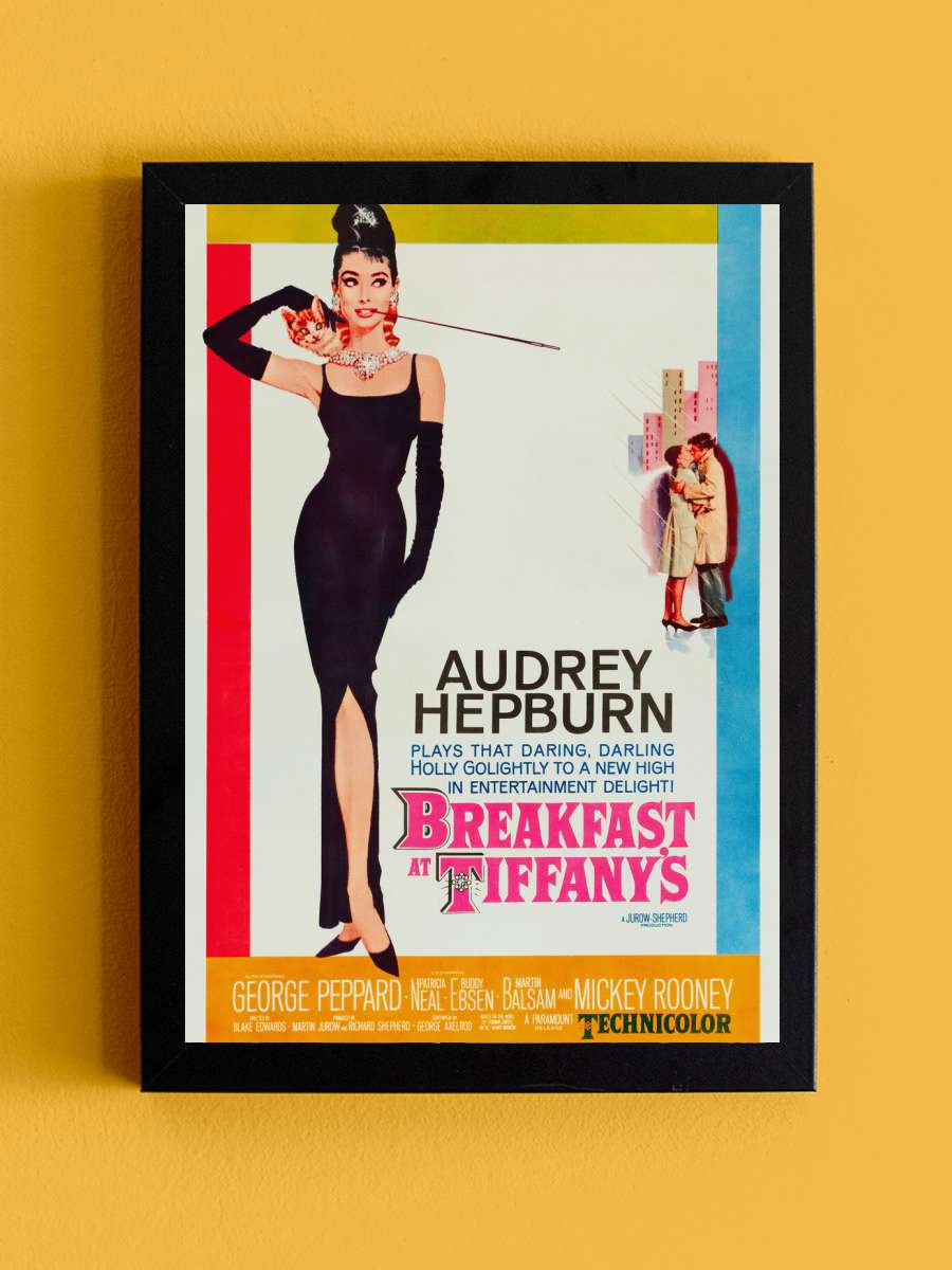 Breakfast at Tiffany's Film Poster Tablo Siyah Çerçeveli Yüksek Kalite Film Duvar Tablo