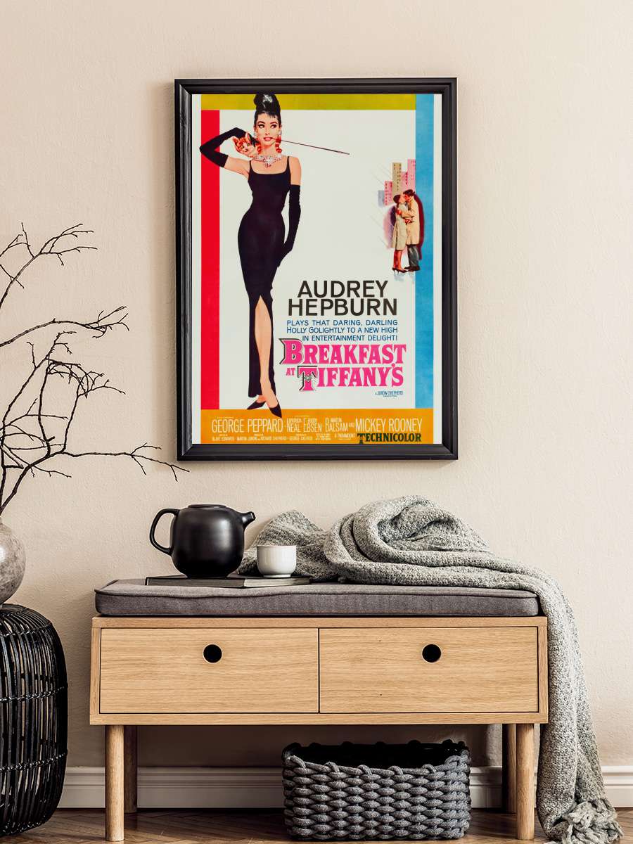 Breakfast at Tiffany's Film Poster Tablo Siyah Çerçeveli Yüksek Kalite Film Duvar Tablo