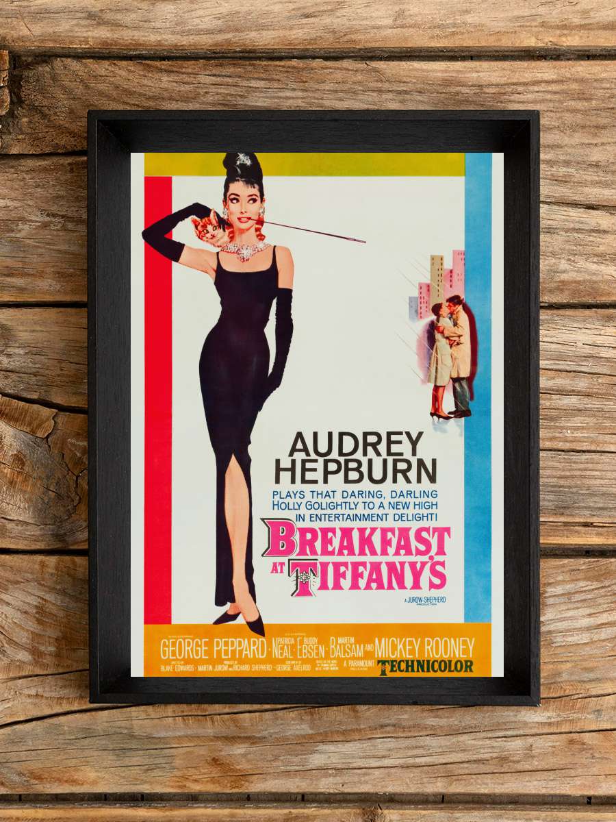 Breakfast at Tiffany's Film Poster Tablo Siyah Çerçeveli Yüksek Kalite Film Duvar Tablo