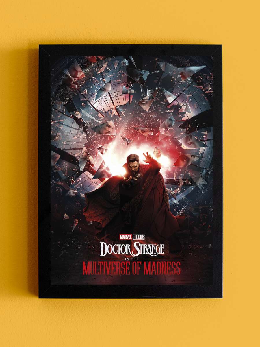 Doctor Strange - In the Universe of Madness Film Poster Tablo Siyah Çerçeveli Yüksek Kalite Film Duvar Tablo