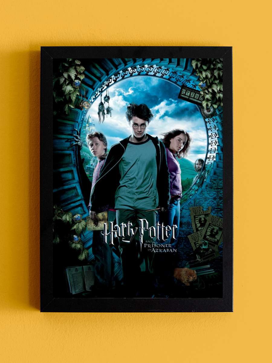 Harry Potter - Prisoner of Azkaban Film Poster Tablo Siyah Çerçeveli Yüksek Kalite Film Duvar Tablo