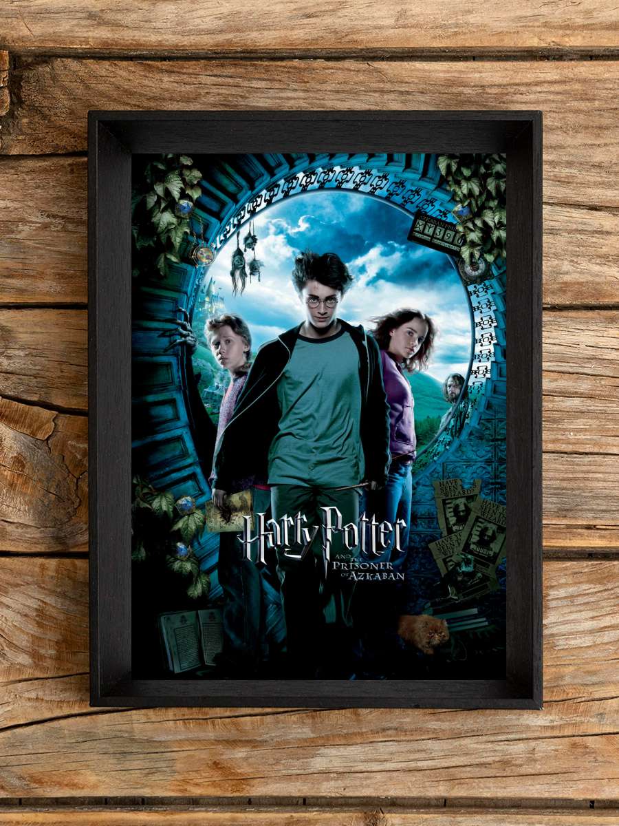 Harry Potter - Prisoner of Azkaban Film Poster Tablo Siyah Çerçeveli Yüksek Kalite Film Duvar Tablo