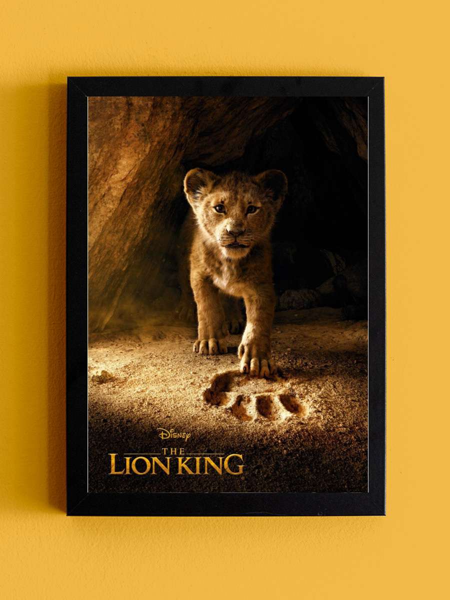 The Lion King - Simba Film Poster Tablo Siyah Çerçeveli Yüksek Kalite Film Duvar Tablo