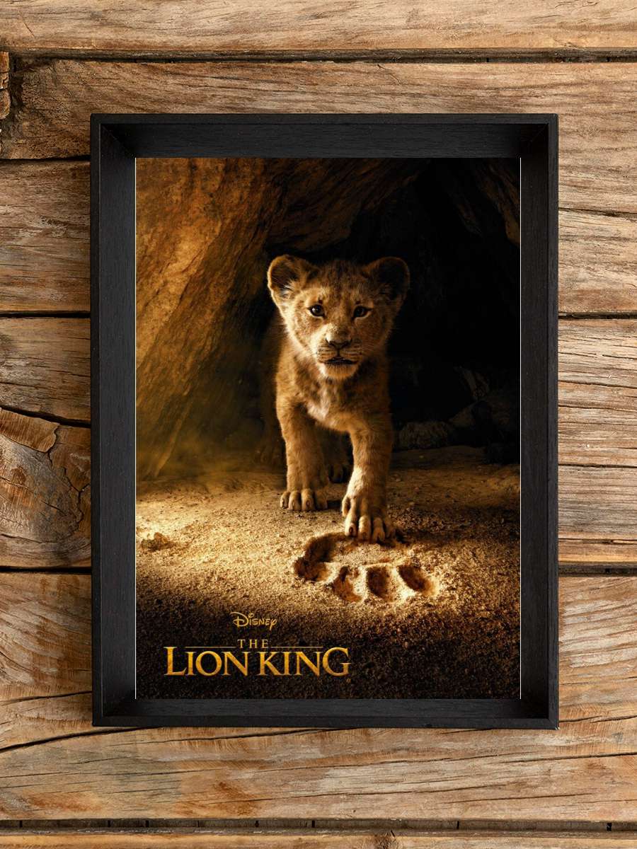 The Lion King - Simba Film Poster Tablo Siyah Çerçeveli Yüksek Kalite Film Duvar Tablo