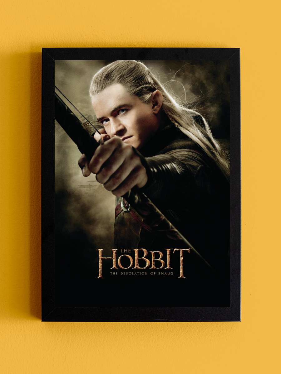 Hobbit - Legolas Film Poster Tablo Siyah Çerçeveli Yüksek Kalite Film Duvar Tablo