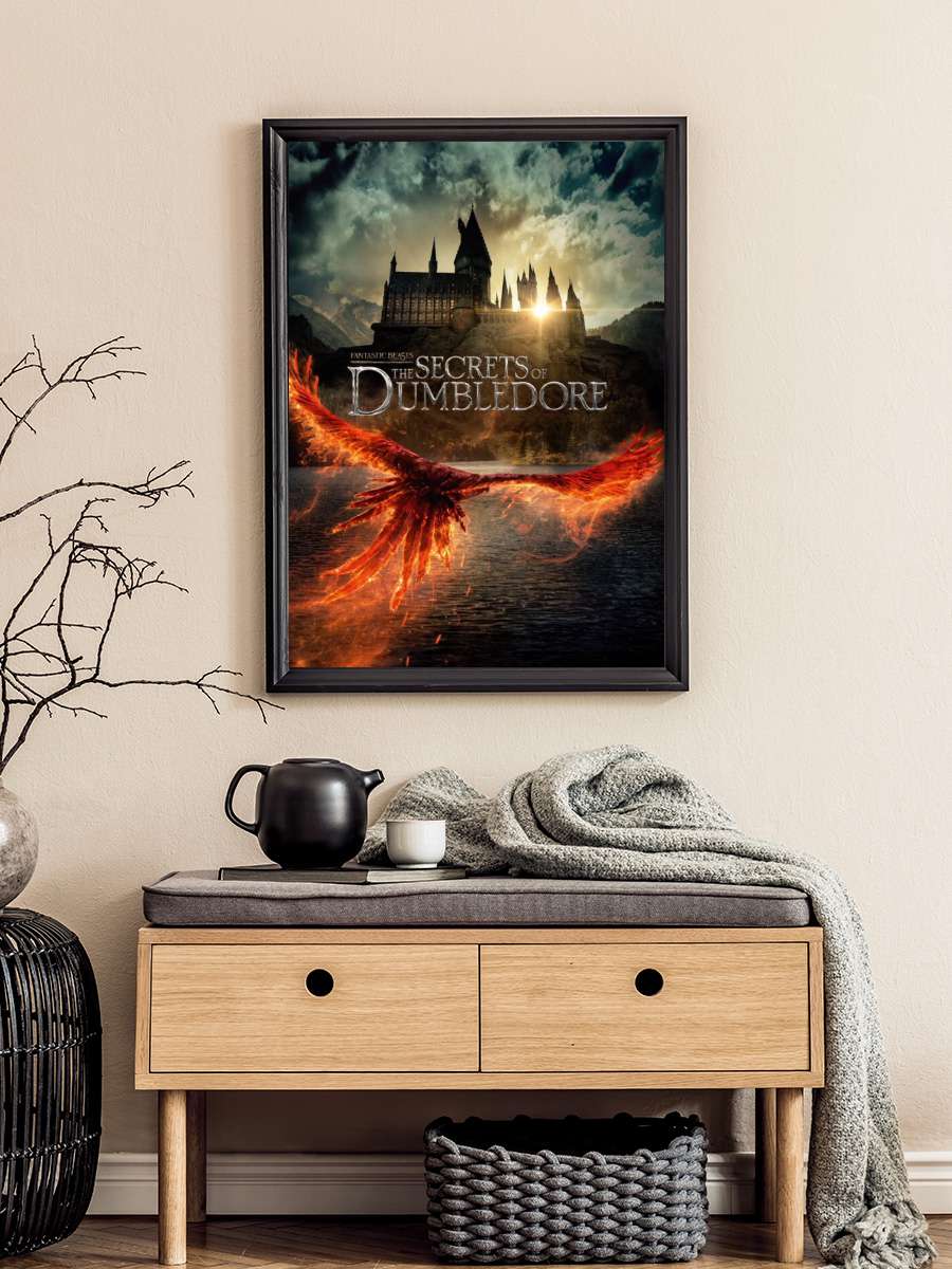 Fantastic Beasts - The Secrets of Dumbledore Film Poster Tablo Siyah Çerçeveli Yüksek Kalite Film Duvar Tablo