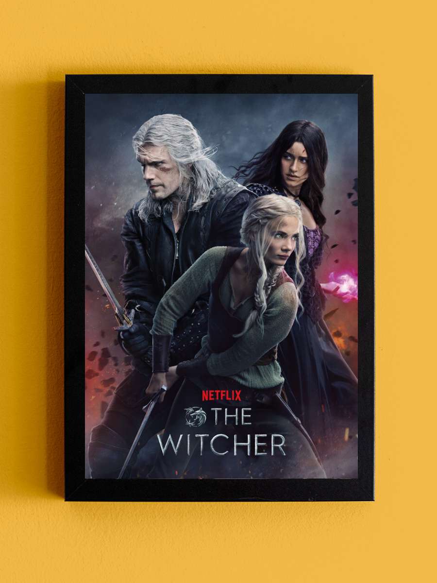 The Witcher - Season 3 Film Poster Tablo Siyah Çerçeveli Yüksek Kalite Film Duvar Tablo