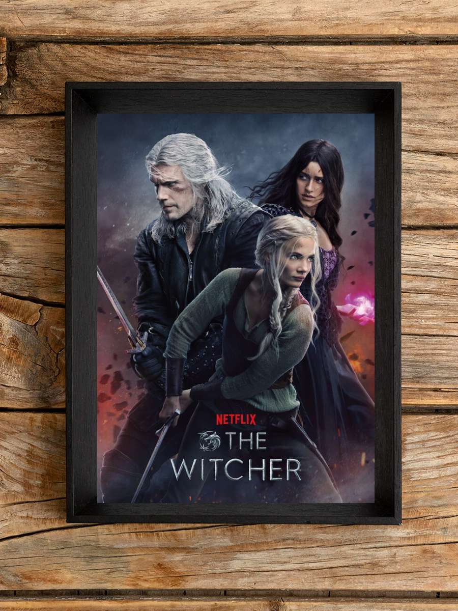 The Witcher - Season 3 Film Poster Tablo Siyah Çerçeveli Yüksek Kalite Film Duvar Tablo