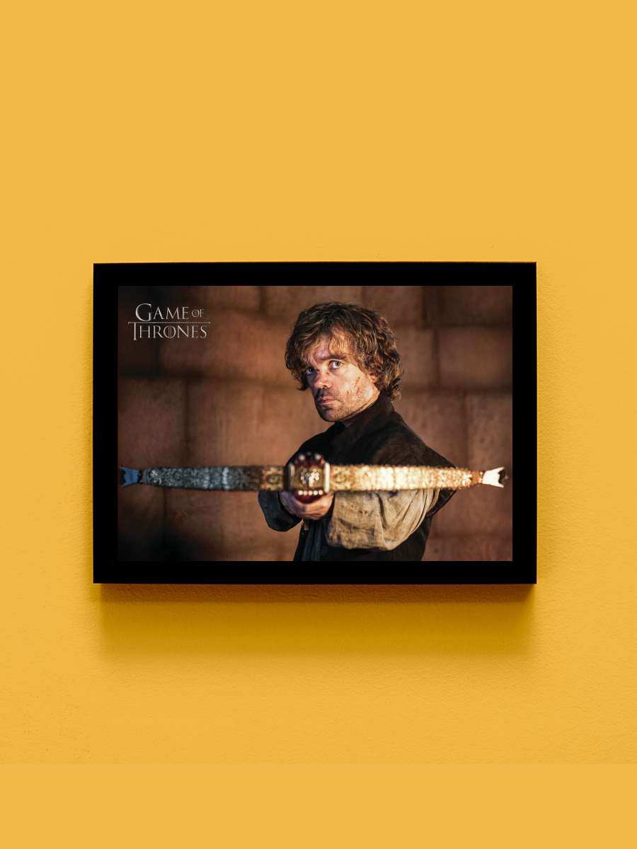 Game of Thrones - Tyrion… Tyrion Lannister Film Poster Tablo Siyah Çerçeveli Yüksek Kalite Film Duvar Tablo