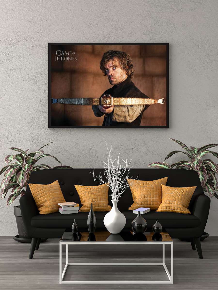 Game of Thrones - Tyrion… Tyrion Lannister Film Poster Tablo Siyah Çerçeveli Yüksek Kalite Film Duvar Tablo