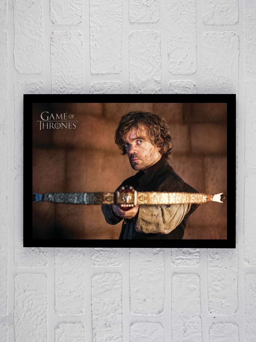 Game of Thrones - Tyrion… Tyrion Lannister Film Poster Tablo Siyah Çerçeveli Yüksek Kalite Film Duvar Tablo