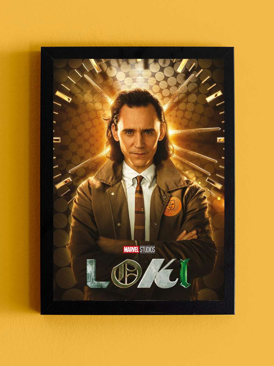 Marvel - Loki Film Poster Tablo Siyah Çerçeveli Yüksek Kalite Film Duvar Tablo