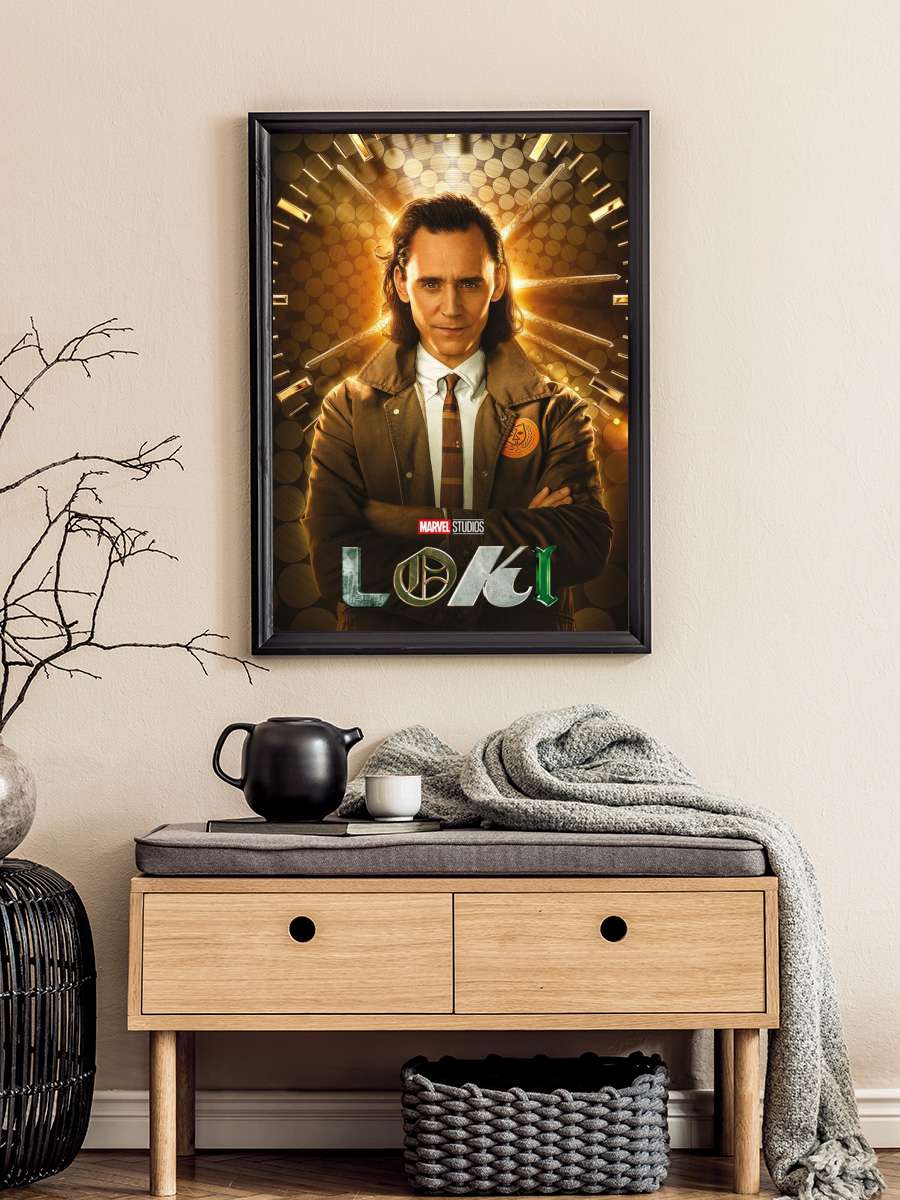 Marvel - Loki Film Poster Tablo Siyah Çerçeveli Yüksek Kalite Film Duvar Tablo