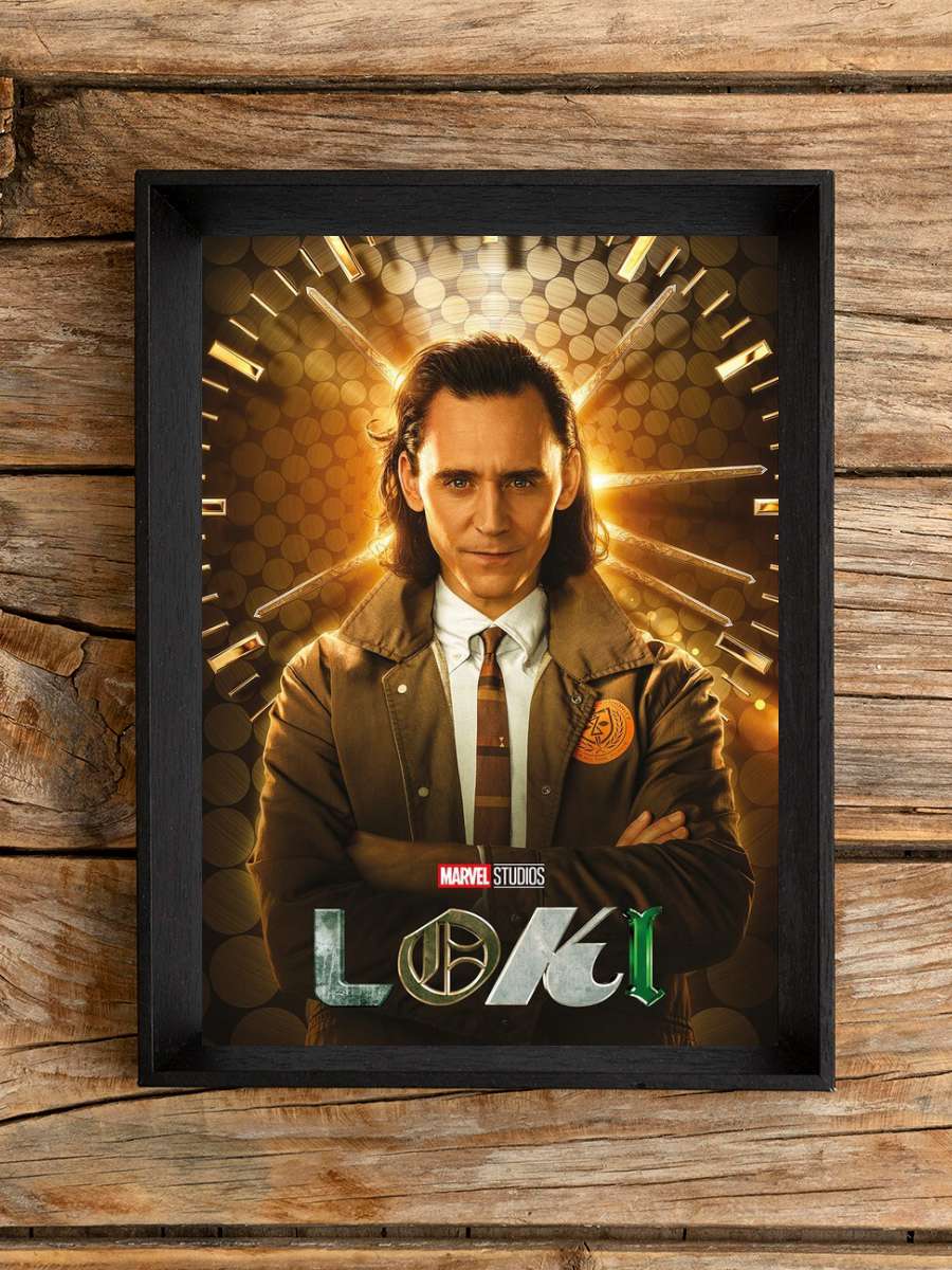 Marvel - Loki Film Poster Tablo Siyah Çerçeveli Yüksek Kalite Film Duvar Tablo