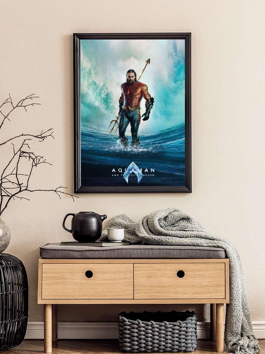 Aquaman and the Lost Kingdom - Tempest Film Poster Tablo Siyah Çerçeveli Yüksek Kalite Film Duvar Tablo