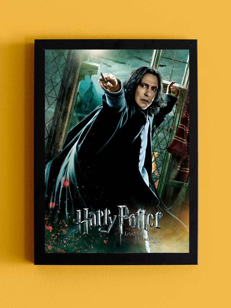 Harry Potter - Severus Snape Film Poster Tablo Siyah Çerçeveli Yüksek Kalite Film Duvar Tablo