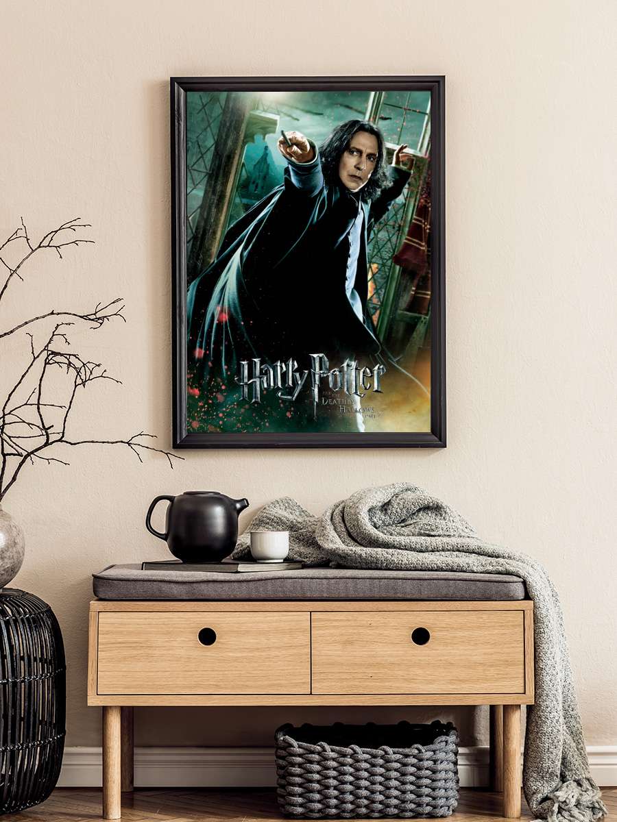 Harry Potter - Severus Snape Film Poster Tablo Siyah Çerçeveli Yüksek Kalite Film Duvar Tablo