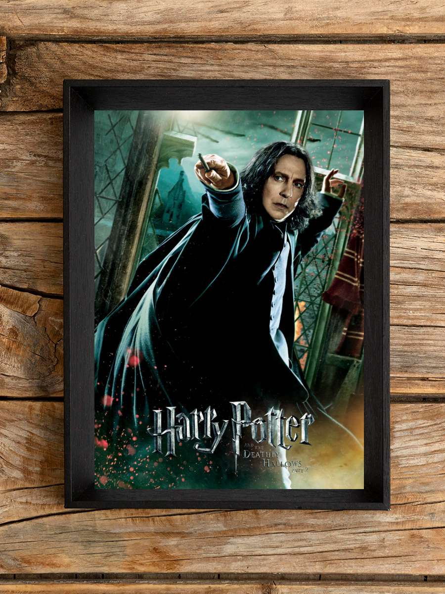 Harry Potter - Severus Snape Film Poster Tablo Siyah Çerçeveli Yüksek Kalite Film Duvar Tablo