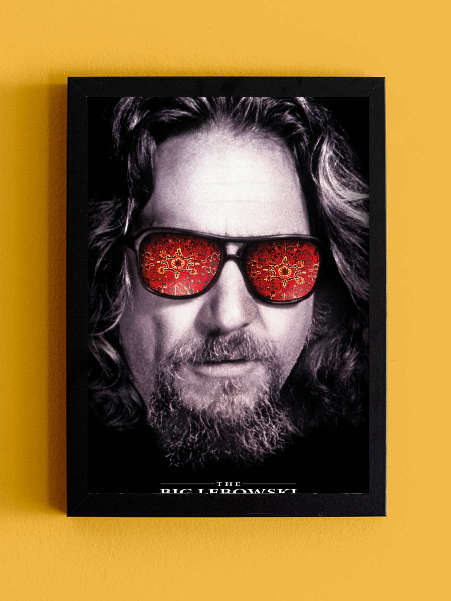 The Big Lebowski - Dude Film Poster Tablo Siyah Çerçeveli Yüksek Kalite Film Duvar Tablo