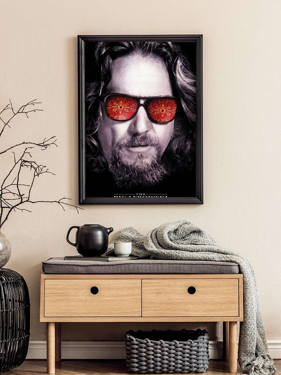 The Big Lebowski - Dude Film Poster Tablo Siyah Çerçeveli Yüksek Kalite Film Duvar Tablo