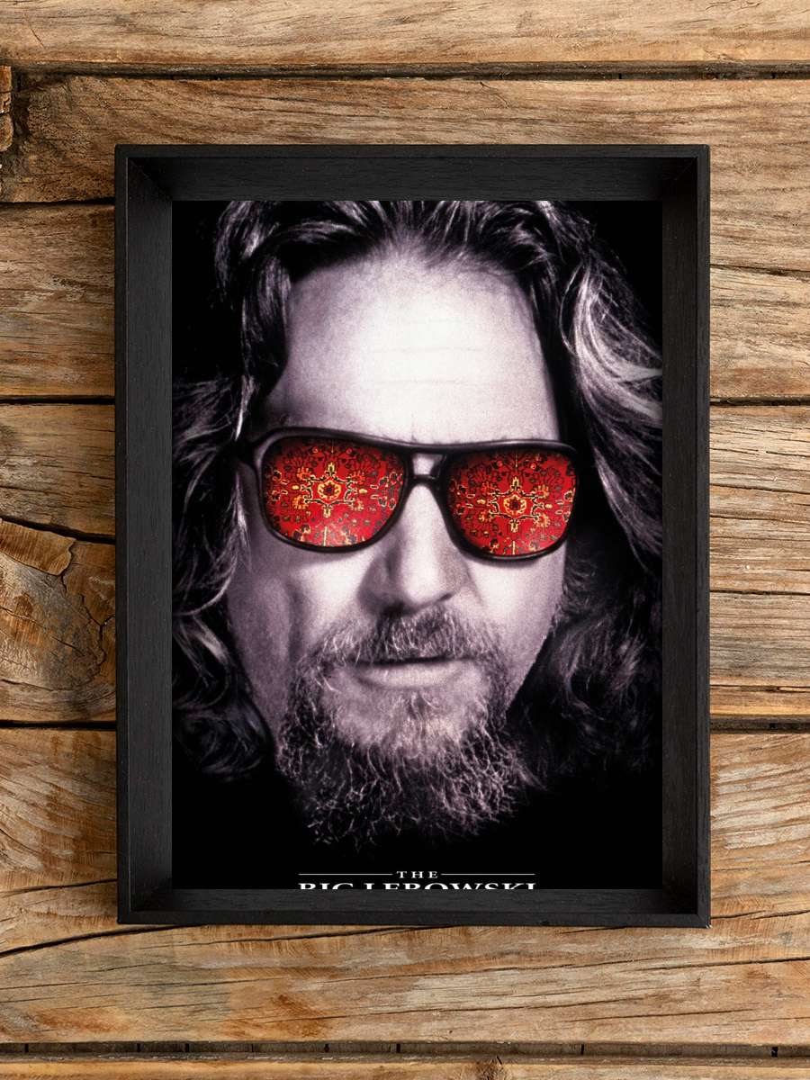 The Big Lebowski - Dude Film Poster Tablo Siyah Çerçeveli Yüksek Kalite Film Duvar Tablo