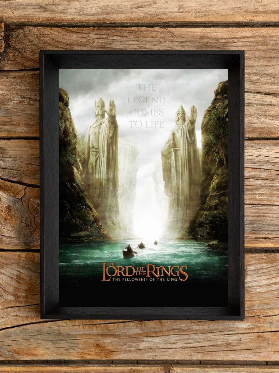 Lord of the Rings - Legend comes to life Film Poster Tablo Siyah Çerçeveli Yüksek Kalite Film Duvar Tablo