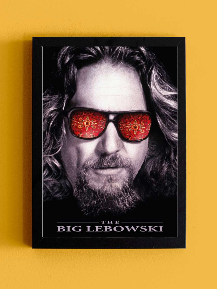 The Big Lebowski - Eyes Film Poster Tablo Siyah Çerçeveli Yüksek Kalite Film Duvar Tablo