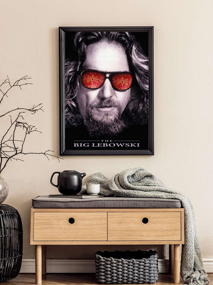 The Big Lebowski - Eyes Film Poster Tablo Siyah Çerçeveli Yüksek Kalite Film Duvar Tablo