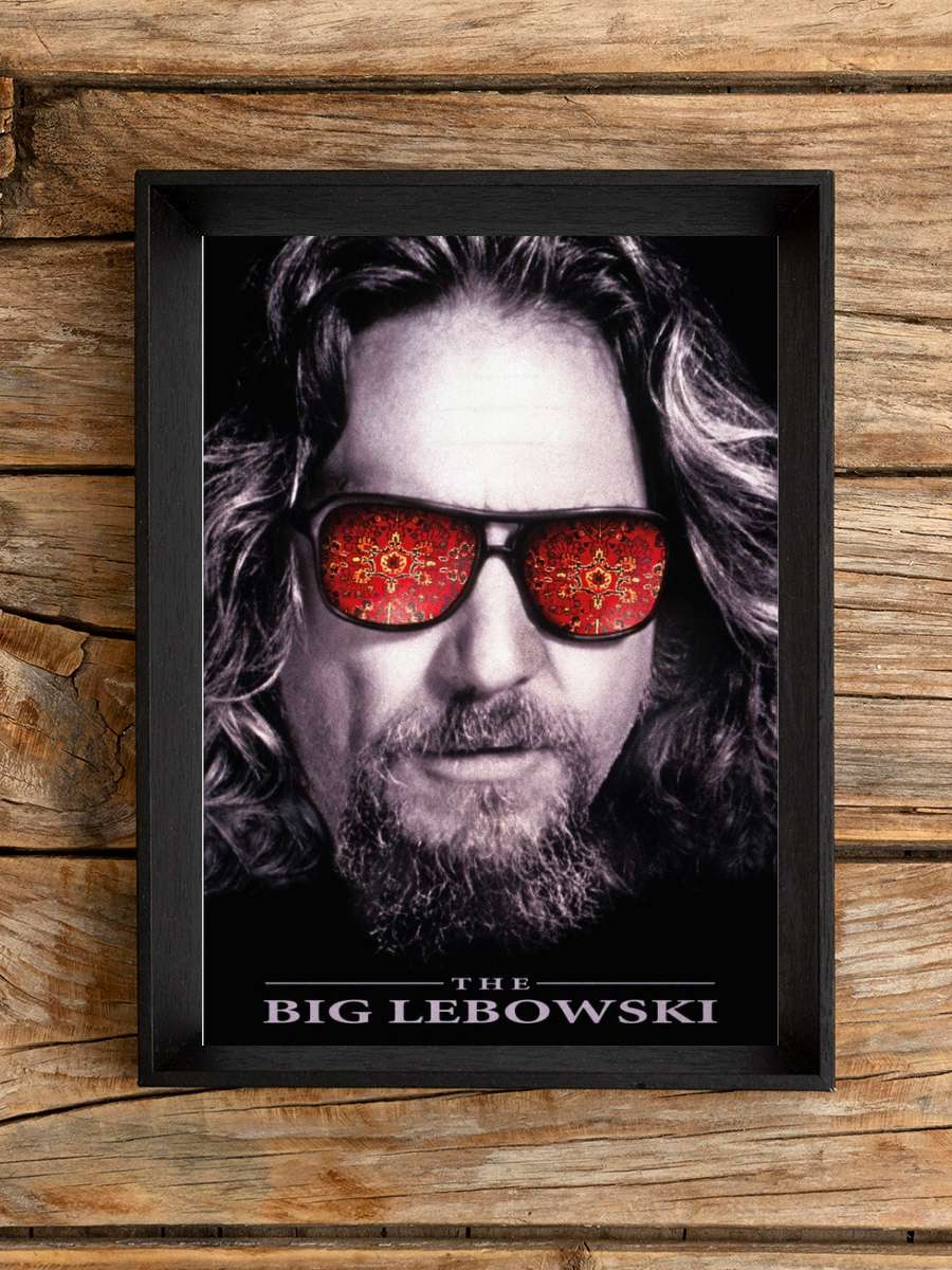 The Big Lebowski - Eyes Film Poster Tablo Siyah Çerçeveli Yüksek Kalite Film Duvar Tablo