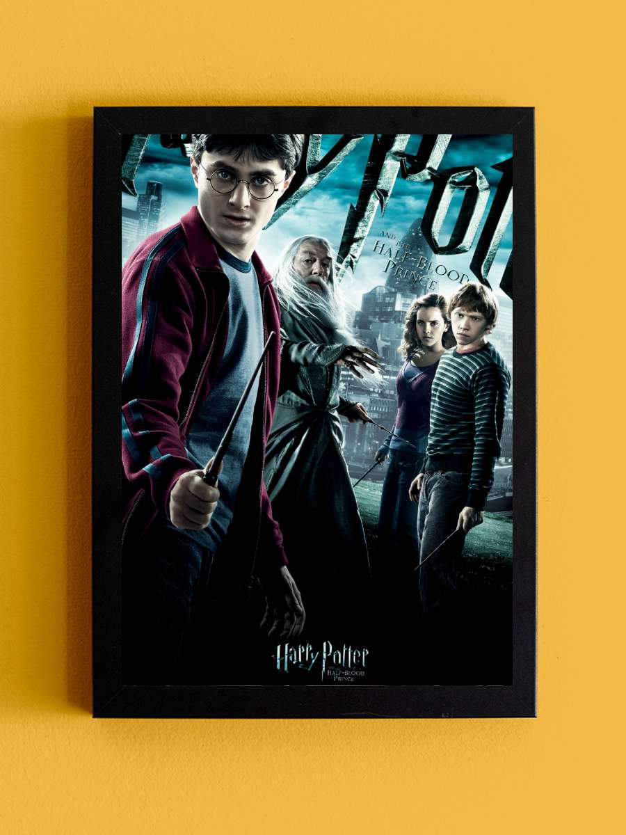 Harry Potter - Half-Blood Prince Film Poster Tablo Siyah Çerçeveli Yüksek Kalite Film Duvar Tablo