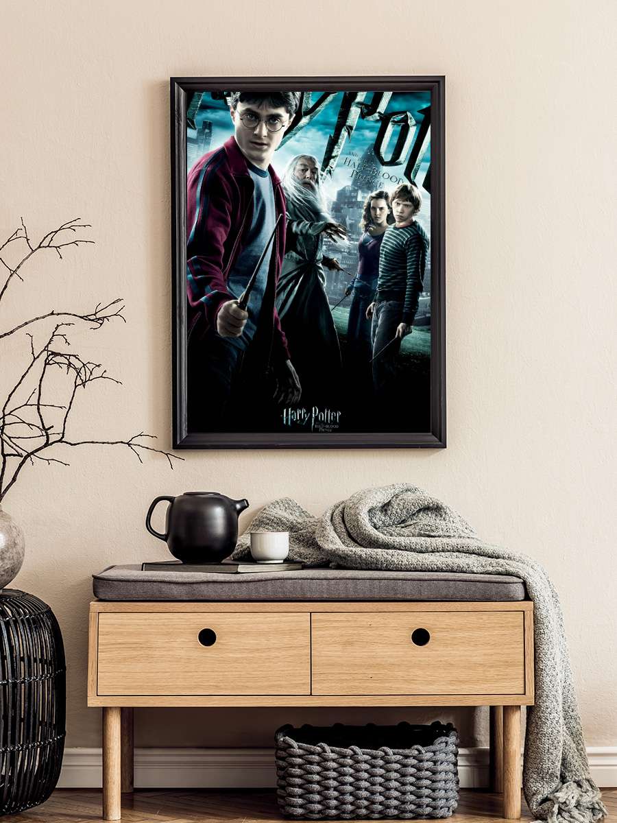 Harry Potter - Half-Blood Prince Film Poster Tablo Siyah Çerçeveli Yüksek Kalite Film Duvar Tablo