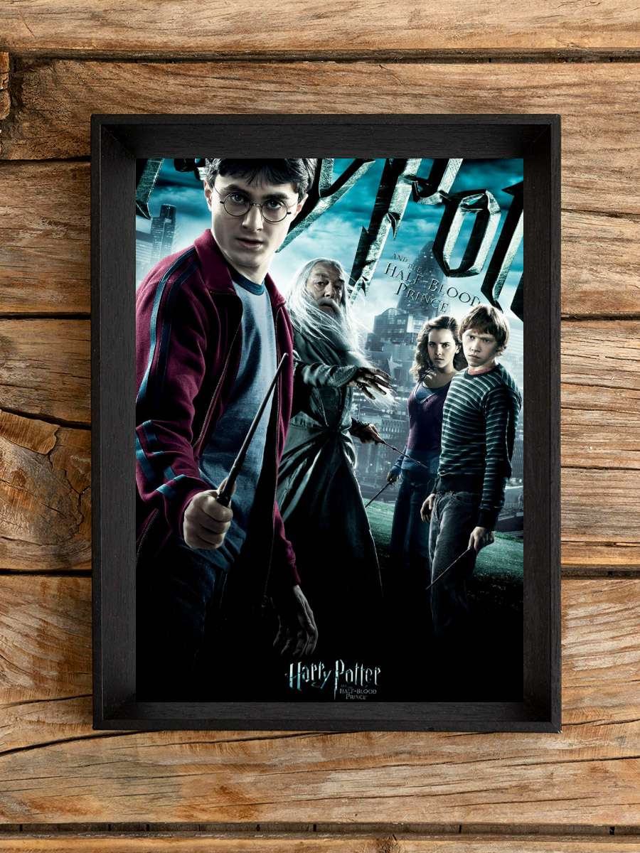 Harry Potter - Half-Blood Prince Film Poster Tablo Siyah Çerçeveli Yüksek Kalite Film Duvar Tablo