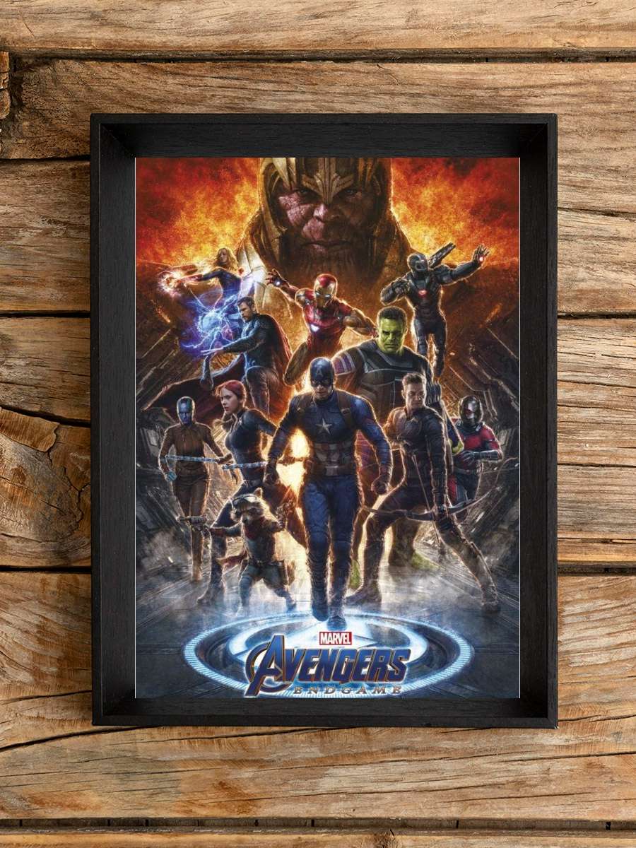 Avengers: Endgame - Whatever It Takes Film Poster Tablo Siyah Çerçeveli Yüksek Kalite Film Duvar Tablo