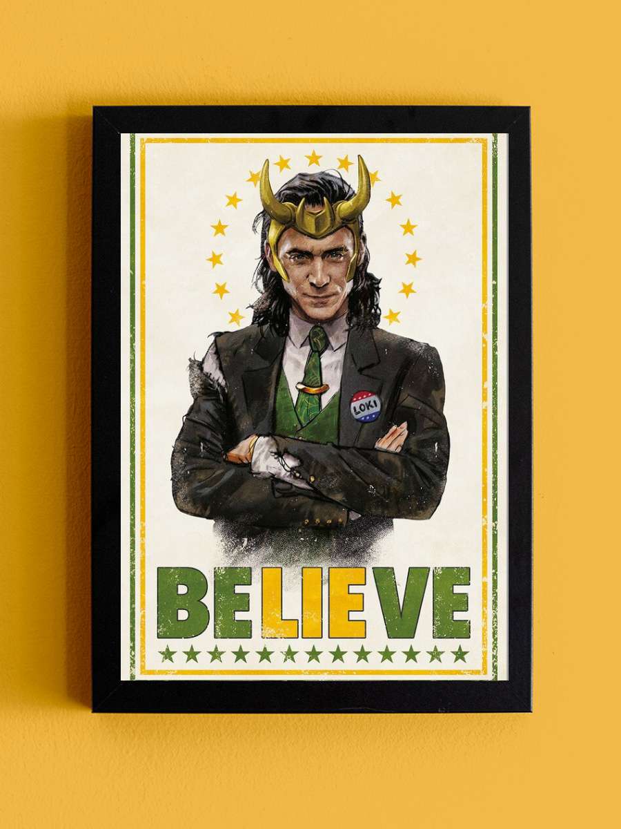 Marvel - Loki Film Poster Tablo Siyah Çerçeveli Yüksek Kalite Film Duvar Tablo