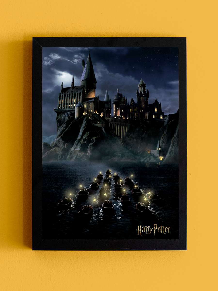 Harry Potter - Hogwarts Film Poster Tablo Siyah Çerçeveli Yüksek Kalite Film Duvar Tablo