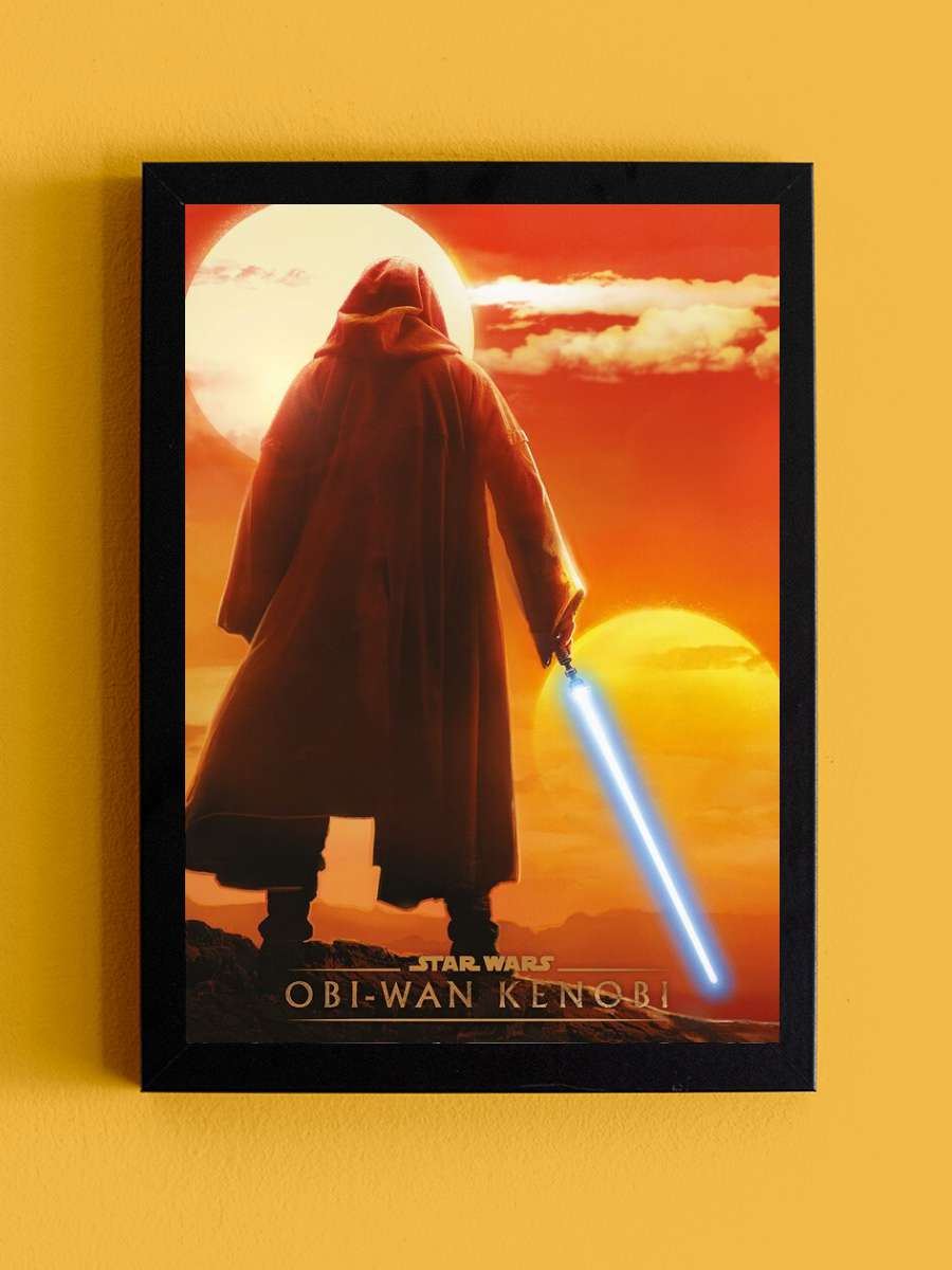 Star Wars: Obi-Wan Kenobi - Twin Suns Film Poster Tablo Siyah Çerçeveli Yüksek Kalite Film Duvar Tablo