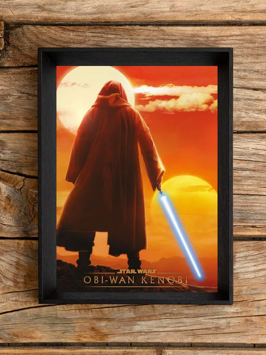 Star Wars: Obi-Wan Kenobi - Twin Suns Film Poster Tablo Siyah Çerçeveli Yüksek Kalite Film Duvar Tablo