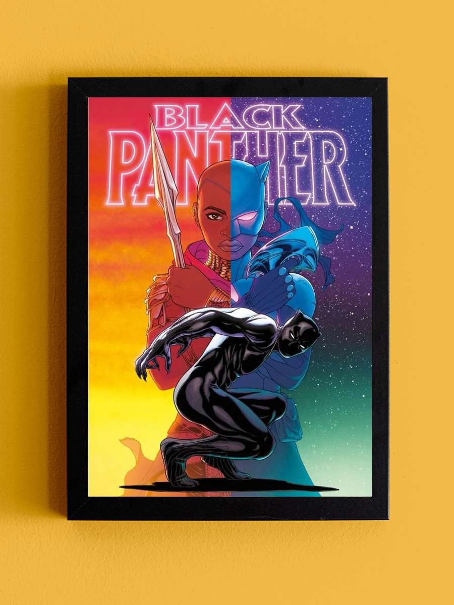 Black Panther - Wakanda Forever Film Poster Tablo Siyah Çerçeveli Yüksek Kalite Film Duvar Tablo