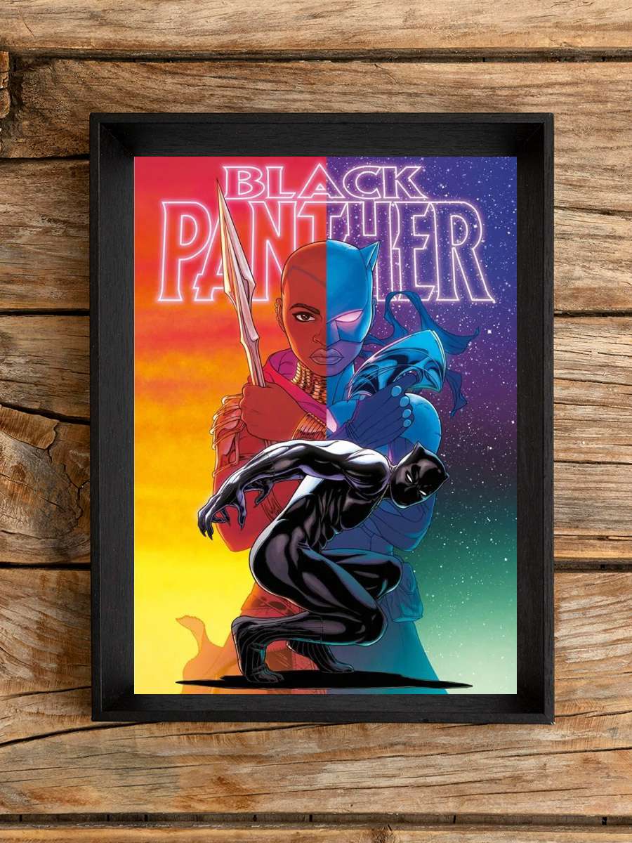 Black Panther - Wakanda Forever Film Poster Tablo Siyah Çerçeveli Yüksek Kalite Film Duvar Tablo