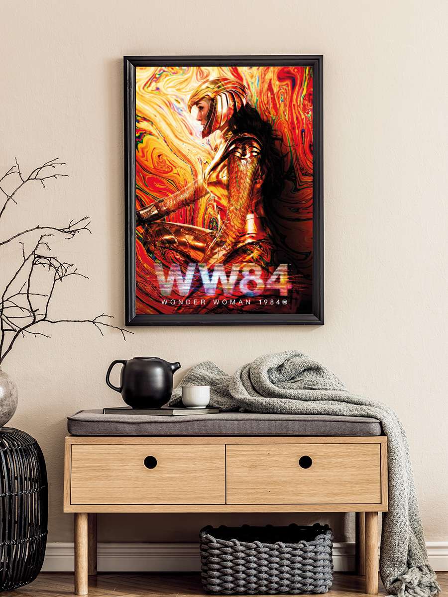 Wonder Woman: 1984 - One Sheet Film Poster Tablo Siyah Çerçeveli Yüksek Kalite Film Duvar Tablo