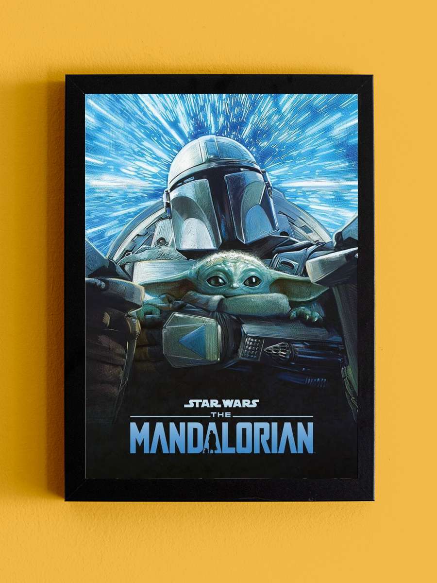 Star Wars: The Mandalorian S3 Film Poster Tablo Siyah Çerçeveli Yüksek Kalite Film Duvar Tablo