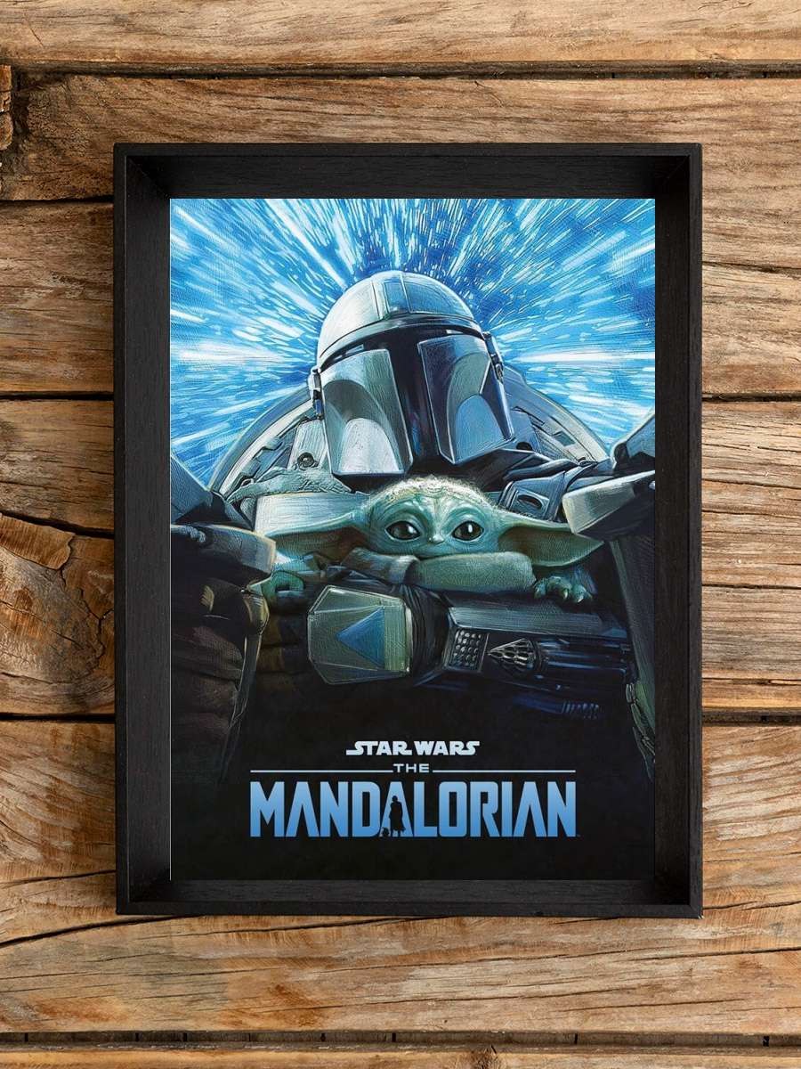 Star Wars: The Mandalorian S3 Film Poster Tablo Siyah Çerçeveli Yüksek Kalite Film Duvar Tablo