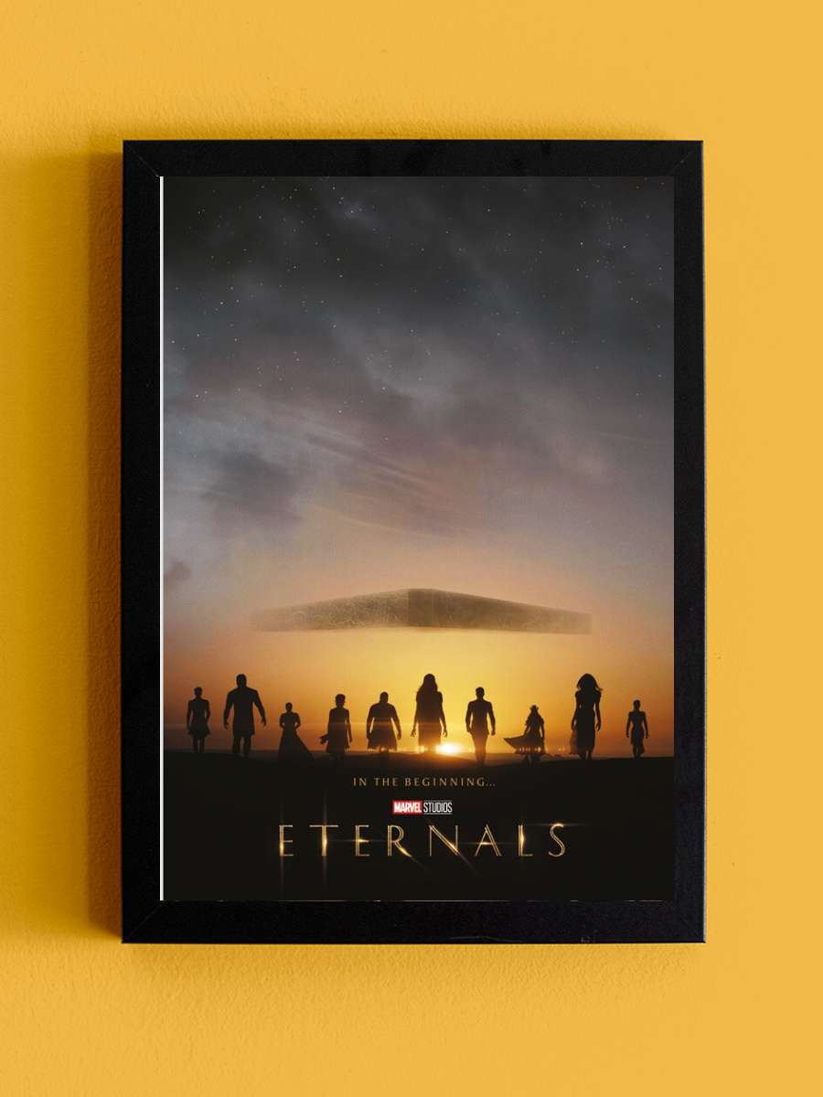 The Eternals - In Beginning Film Poster Tablo Siyah Çerçeveli Yüksek Kalite Film Duvar Tablo