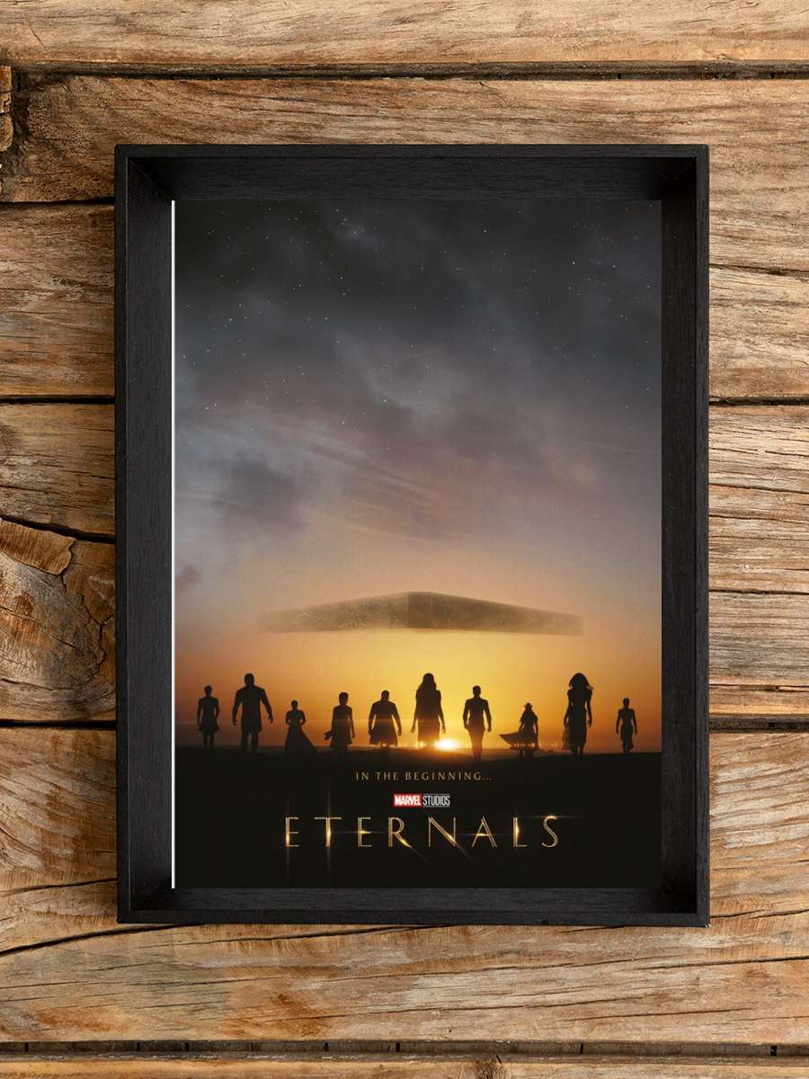 The Eternals - In Beginning Film Poster Tablo Siyah Çerçeveli Yüksek Kalite Film Duvar Tablo