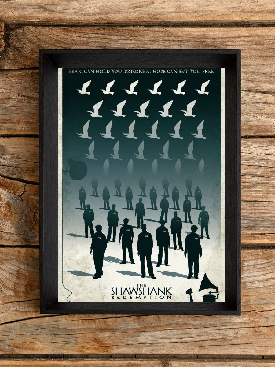 The Shawshank Redemption Film Poster Tablo Siyah Çerçeveli Yüksek Kalite Film Duvar Tablo