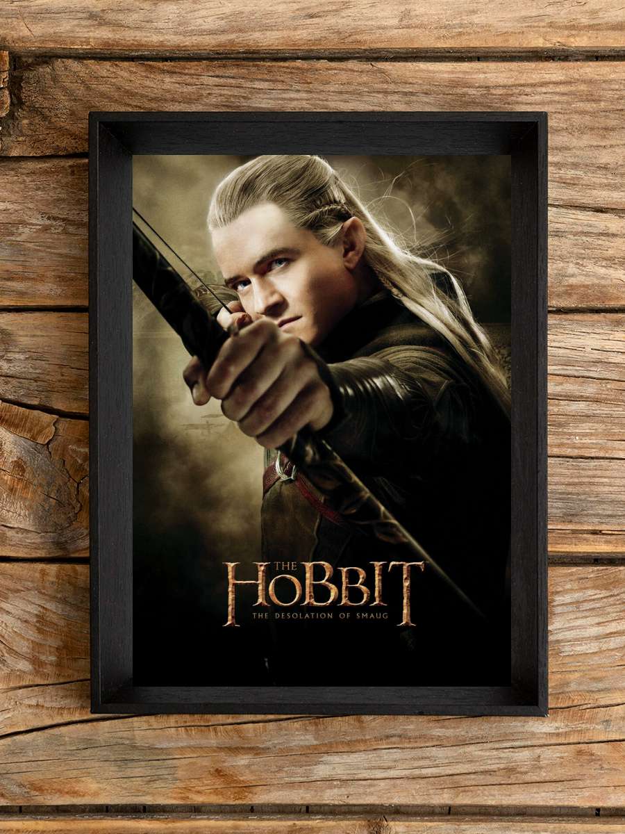 Hobbit - Legolas Film Poster Tablo Siyah Çerçeveli Yüksek Kalite Film Duvar Tablo