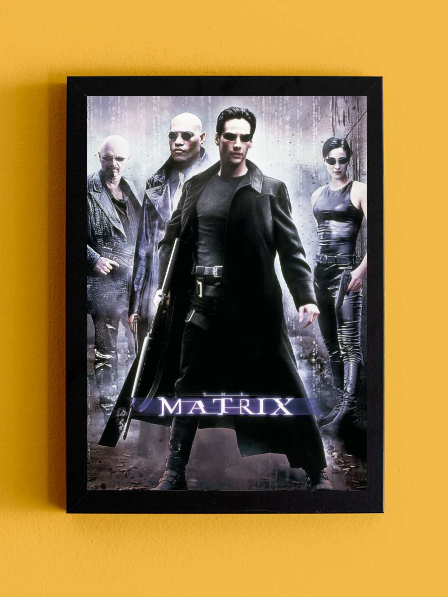 Matrix - Hackers Film Poster Tablo Siyah Çerçeveli Yüksek Kalite Film Duvar Tablo