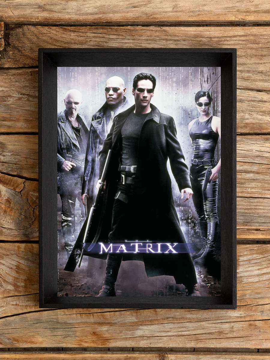 Matrix - Hackers Film Poster Tablo Siyah Çerçeveli Yüksek Kalite Film Duvar Tablo